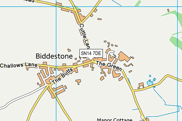 SN14 7DE map - OS VectorMap District (Ordnance Survey) SN14 7DE map - OS VectorMap District (Ordnance Survey)