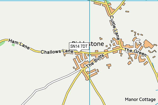SN14 7DT map - OS VectorMap District (Ordnance Survey) SN14 7DT map - OS VectorMap District (Ordnance Survey)