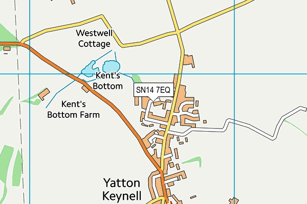 SN14 7EQ map - OS VectorMap District (Ordnance Survey) SN14 7EQ map - OS VectorMap District (Ordnance Survey)