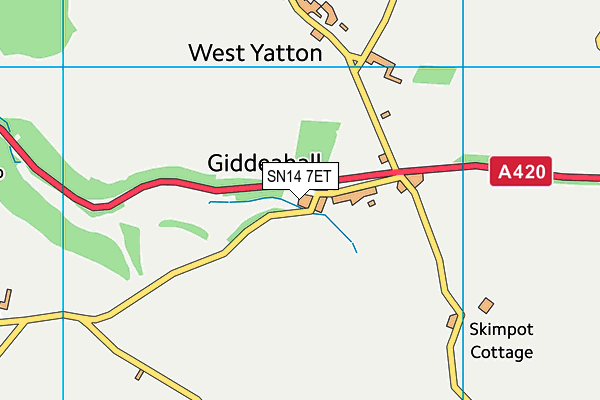 SN14 7ET map - OS VectorMap District (Ordnance Survey) SN14 7ET map - OS VectorMap District (Ordnance Survey)