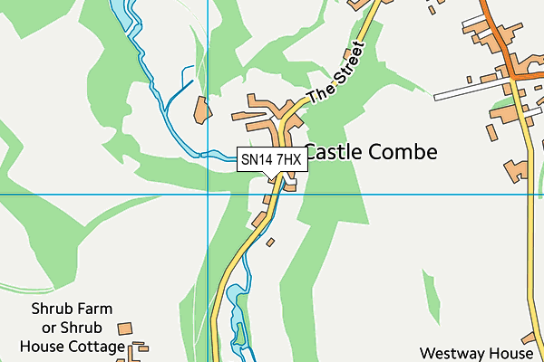 SN14 7HX map - OS VectorMap District (Ordnance Survey)