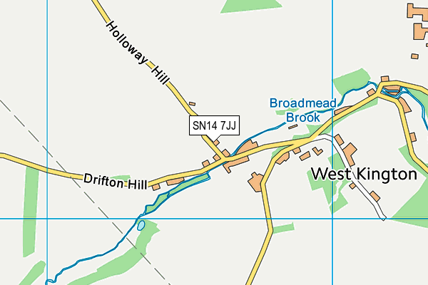 SN14 7JJ map - OS VectorMap District (Ordnance Survey)