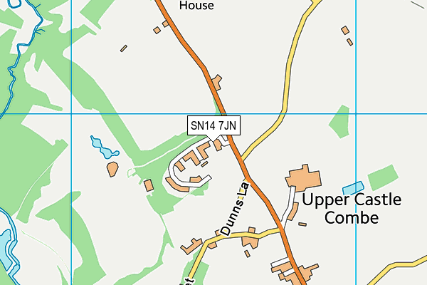 SN14 7JN map - OS VectorMap District (Ordnance Survey) SN14 7JN map - OS VectorMap District (Ordnance Survey)