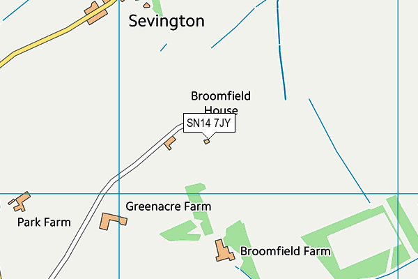 SN14 7JY map - OS VectorMap District (Ordnance Survey) SN14 7JY map - OS VectorMap District (Ordnance Survey)