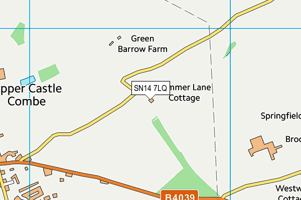 SN14 7LQ map - OS VectorMap District (Ordnance Survey) SN14 7LQ map - OS VectorMap District (Ordnance Survey)