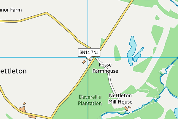 SN14 7NJ map - OS VectorMap District (Ordnance Survey)