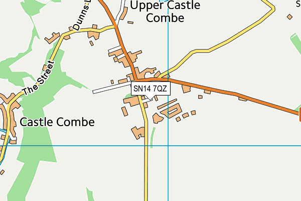SN14 7QZ map - OS VectorMap District (Ordnance Survey) SN14 7QZ map - OS VectorMap District (Ordnance Survey)