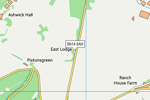 SN14 8AH map - OS VectorMap District (Ordnance Survey) SN14 8AH map - OS VectorMap District (Ordnance Survey)