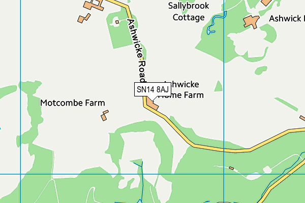SN14 8AJ map - OS VectorMap District (Ordnance Survey) SN14 8AJ map - OS VectorMap District (Ordnance Survey)