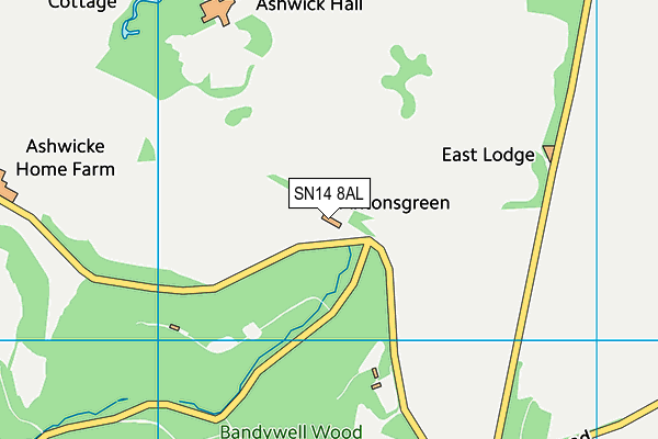 SN14 8AL map - OS VectorMap District (Ordnance Survey) SN14 8AL map - OS VectorMap District (Ordnance Survey)