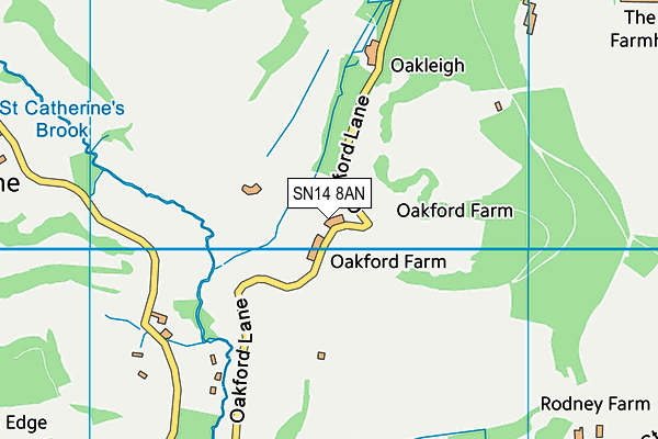 SN14 8AN map - OS VectorMap District (Ordnance Survey)