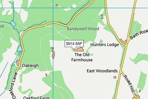 SN14 8AP map - OS VectorMap District (Ordnance Survey) SN14 8AP map - OS VectorMap District (Ordnance Survey)