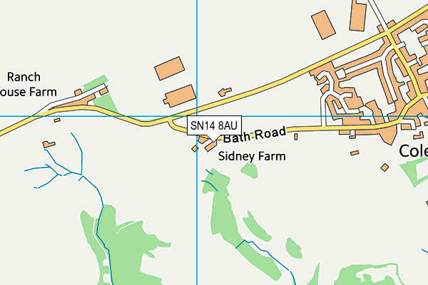 SN14 8AU map - OS VectorMap District (Ordnance Survey) SN14 8AU map - OS VectorMap District (Ordnance Survey)