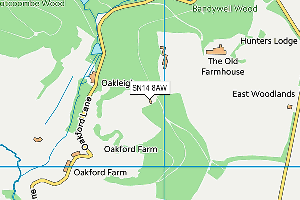SN14 8AW map - OS VectorMap District (Ordnance Survey) SN14 8AW map - OS VectorMap District (Ordnance Survey)