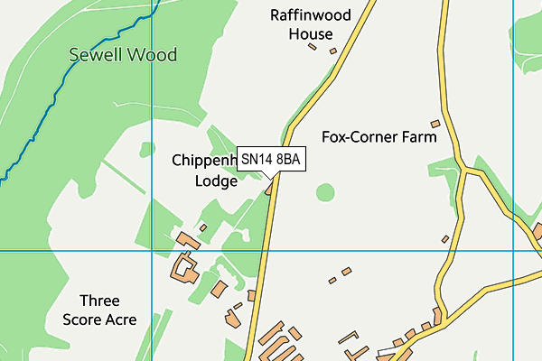 SN14 8BA map - OS VectorMap District (Ordnance Survey) SN14 8BA map - OS VectorMap District (Ordnance Survey)