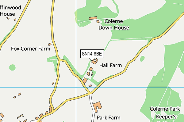 SN14 8BE map - OS VectorMap District (Ordnance Survey) SN14 8BE map - OS VectorMap District (Ordnance Survey)