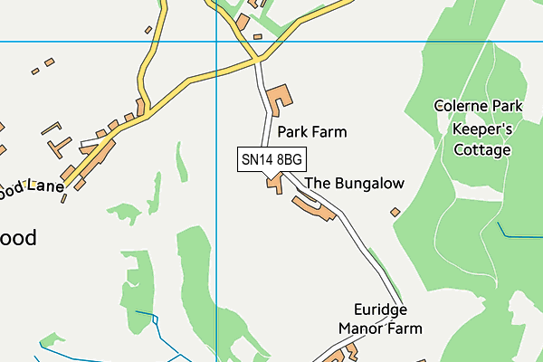 SN14 8BG map - OS VectorMap District (Ordnance Survey) SN14 8BG map - OS VectorMap District (Ordnance Survey)