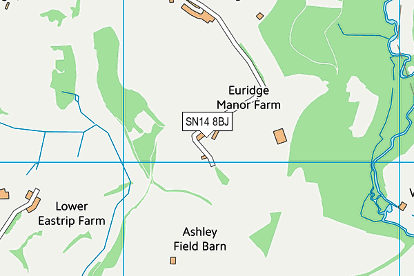 SN14 8BJ map - OS VectorMap District (Ordnance Survey) SN14 8BJ map - OS VectorMap District (Ordnance Survey)