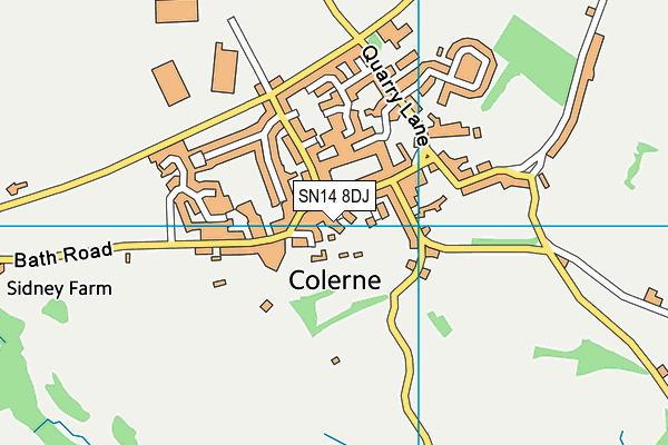 SN14 8DJ map - OS VectorMap District (Ordnance Survey) SN14 8DJ map - OS VectorMap District (Ordnance Survey)