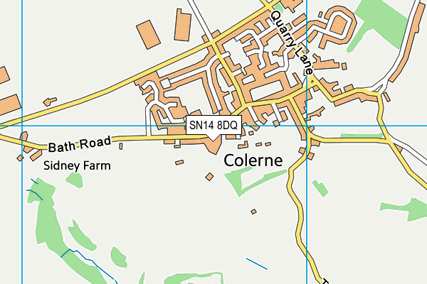 SN14 8DQ map - OS VectorMap District (Ordnance Survey) SN14 8DQ map - OS VectorMap District (Ordnance Survey)