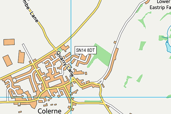 SN14 8DT map - OS VectorMap District (Ordnance Survey) SN14 8DT map - OS VectorMap District (Ordnance Survey)