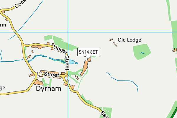 SN14 8ET map - OS VectorMap District (Ordnance Survey) SN14 8ET map - OS VectorMap District (Ordnance Survey)