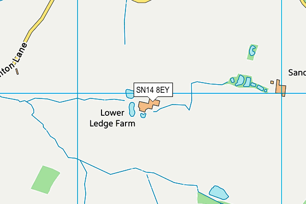 SN14 8EY map - OS VectorMap District (Ordnance Survey) SN14 8EY map - OS VectorMap District (Ordnance Survey)