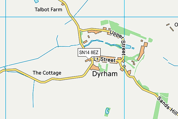 SN14 8EZ map - OS VectorMap District (Ordnance Survey) SN14 8EZ map - OS VectorMap District (Ordnance Survey)