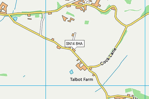 SN14 8HA map - OS VectorMap District (Ordnance Survey) SN14 8HA map - OS VectorMap District (Ordnance Survey)