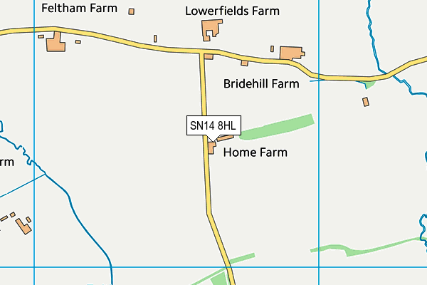 SN14 8HL map - OS VectorMap District (Ordnance Survey) SN14 8HL map - OS VectorMap District (Ordnance Survey)