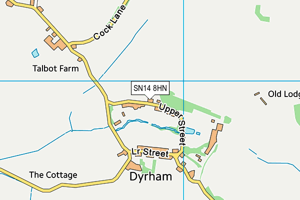SN14 8HN map - OS VectorMap District (Ordnance Survey)