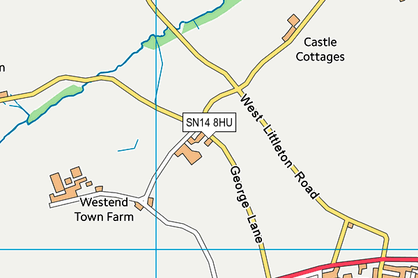 SN14 8HU map - OS VectorMap District (Ordnance Survey) SN14 8HU map - OS VectorMap District (Ordnance Survey)