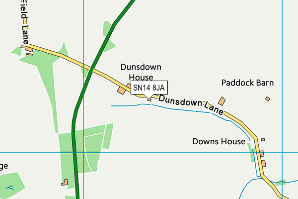 SN14 8JA map - OS VectorMap District (Ordnance Survey) SN14 8JA map - OS VectorMap District (Ordnance Survey)