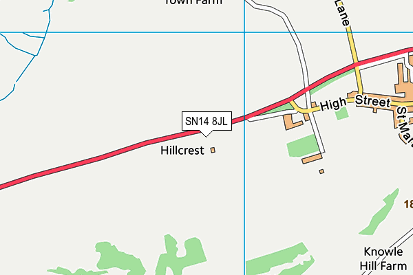 SN14 8JL map - OS VectorMap District (Ordnance Survey)