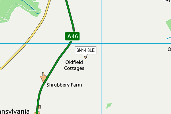SN14 8LE map - OS VectorMap District (Ordnance Survey) SN14 8LE map - OS VectorMap District (Ordnance Survey)