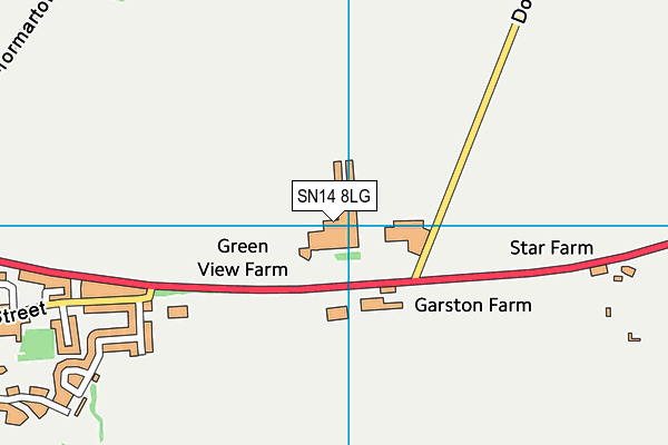SN14 8LG map - OS VectorMap District (Ordnance Survey) SN14 8LG map - OS VectorMap District (Ordnance Survey)