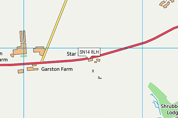 SN14 8LH map - OS VectorMap District (Ordnance Survey) SN14 8LH map - OS VectorMap District (Ordnance Survey)