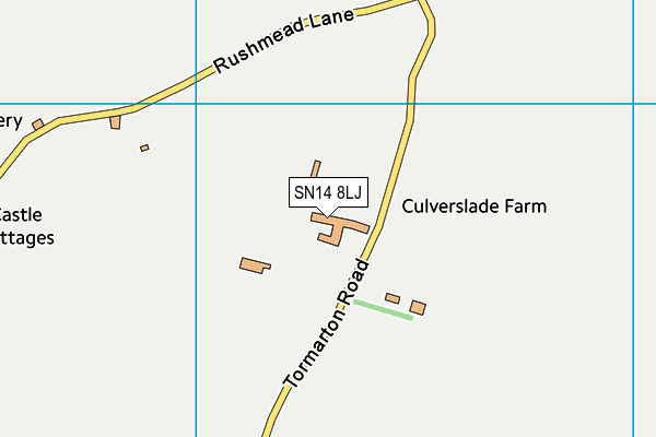 SN14 8LJ map - OS VectorMap District (Ordnance Survey) SN14 8LJ map - OS VectorMap District (Ordnance Survey)