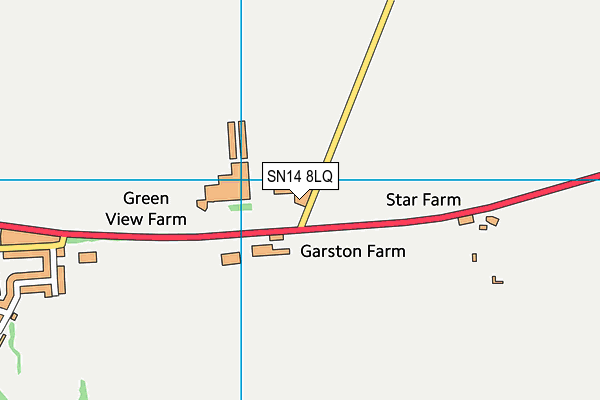 SN14 8LQ map - OS VectorMap District (Ordnance Survey) SN14 8LQ map - OS VectorMap District (Ordnance Survey)
