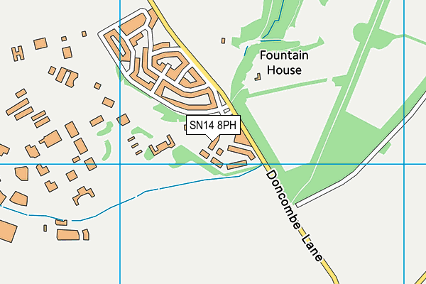 SN14 8PH map - OS VectorMap District (Ordnance Survey) SN14 8PH map - OS VectorMap District (Ordnance Survey)