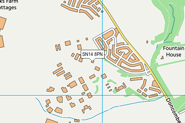 SN14 8PN map - OS VectorMap District (Ordnance Survey) SN14 8PN map - OS VectorMap District (Ordnance Survey)