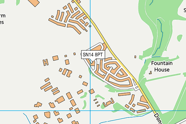 SN14 8PT map - OS VectorMap District (Ordnance Survey) SN14 8PT map - OS VectorMap District (Ordnance Survey)