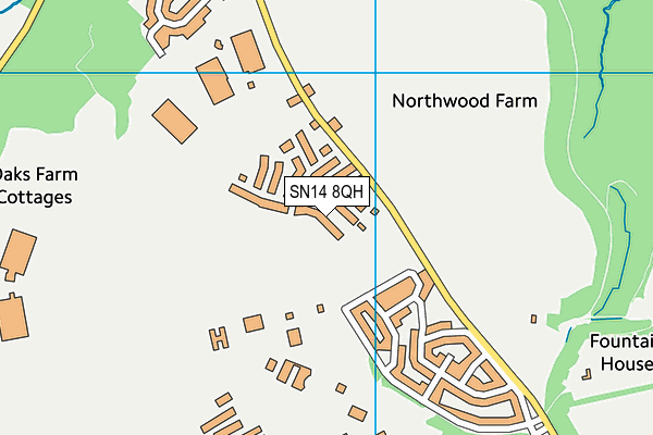 SN14 8QH map - OS VectorMap District (Ordnance Survey) SN14 8QH map - OS VectorMap District (Ordnance Survey)