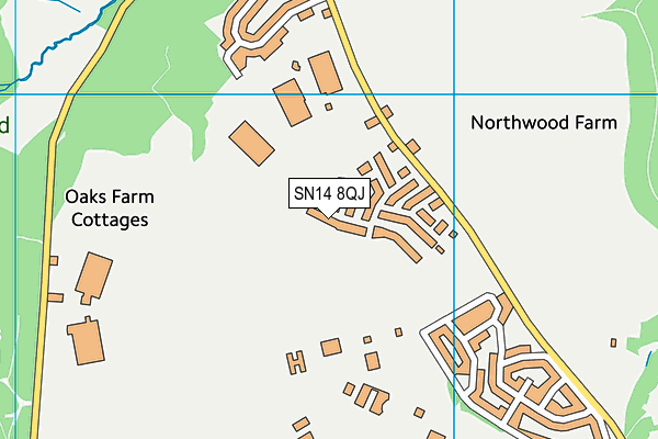 SN14 8QJ map - OS VectorMap District (Ordnance Survey) SN14 8QJ map - OS VectorMap District (Ordnance Survey)
