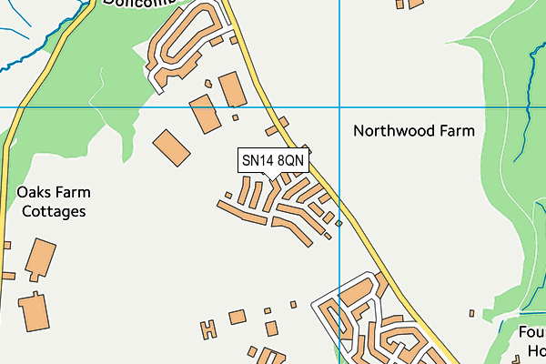 SN14 8QN map - OS VectorMap District (Ordnance Survey) SN14 8QN map - OS VectorMap District (Ordnance Survey)