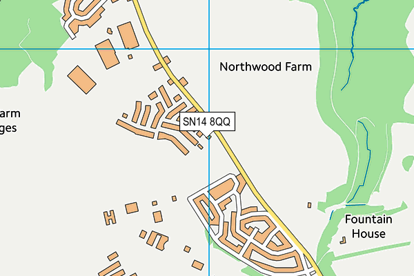 SN14 8QQ map - OS VectorMap District (Ordnance Survey) SN14 8QQ map - OS VectorMap District (Ordnance Survey)
