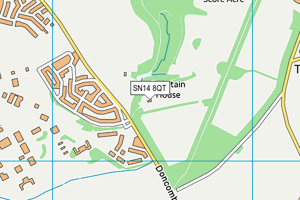 SN14 8QT map - OS VectorMap District (Ordnance Survey) SN14 8QT map - OS VectorMap District (Ordnance Survey)