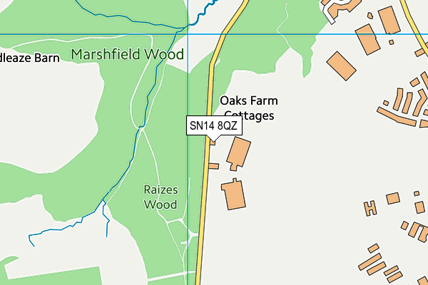 SN14 8QZ map - OS VectorMap District (Ordnance Survey) SN14 8QZ map - OS VectorMap District (Ordnance Survey)