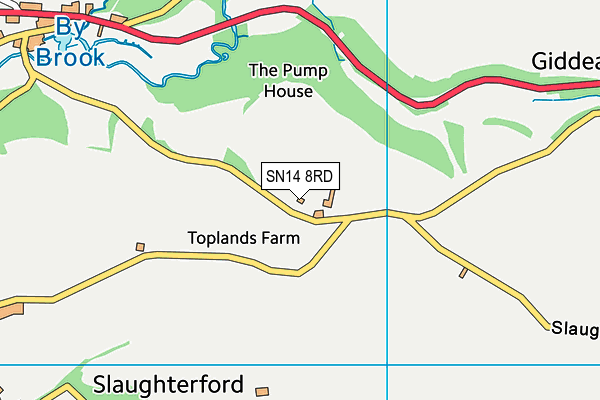 SN14 8RD map - OS VectorMap District (Ordnance Survey)
