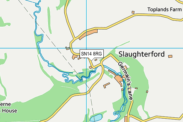 SN14 8RG map - OS VectorMap District (Ordnance Survey) SN14 8RG map - OS VectorMap District (Ordnance Survey)